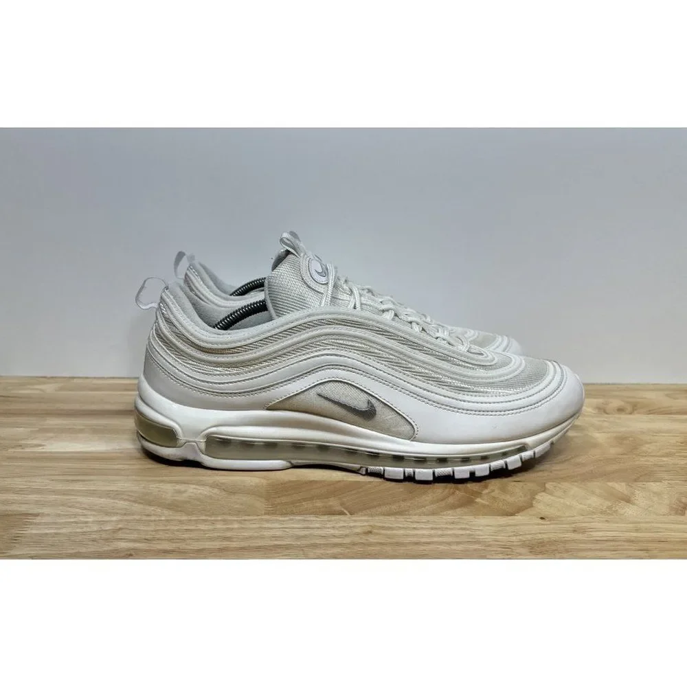 Nike Air Max 97 Mens Size 13 White Wolf Gray Athletic Shoes Sneakers 921826-101